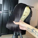 Clearance Sale Human Hair Bob Wig 13x4 Straight Lace Frontal 8-14 Inches Pre Plucked Hair Wigs Brazilian Remy Bone Straight Bob