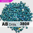 Neuheiten Einfarbige AB-Quadrat-Diamantperlen für DIY-Diamantmalereien Harz AB-Steine 2,5 mm AB-Steine 1000/2000 Stück