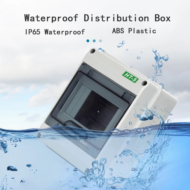 HT-5/8/12/15/18/24 Plastic Distribution Box Waterproof MCB Box Panel Installation Distribution Box Waterproof Junction Box