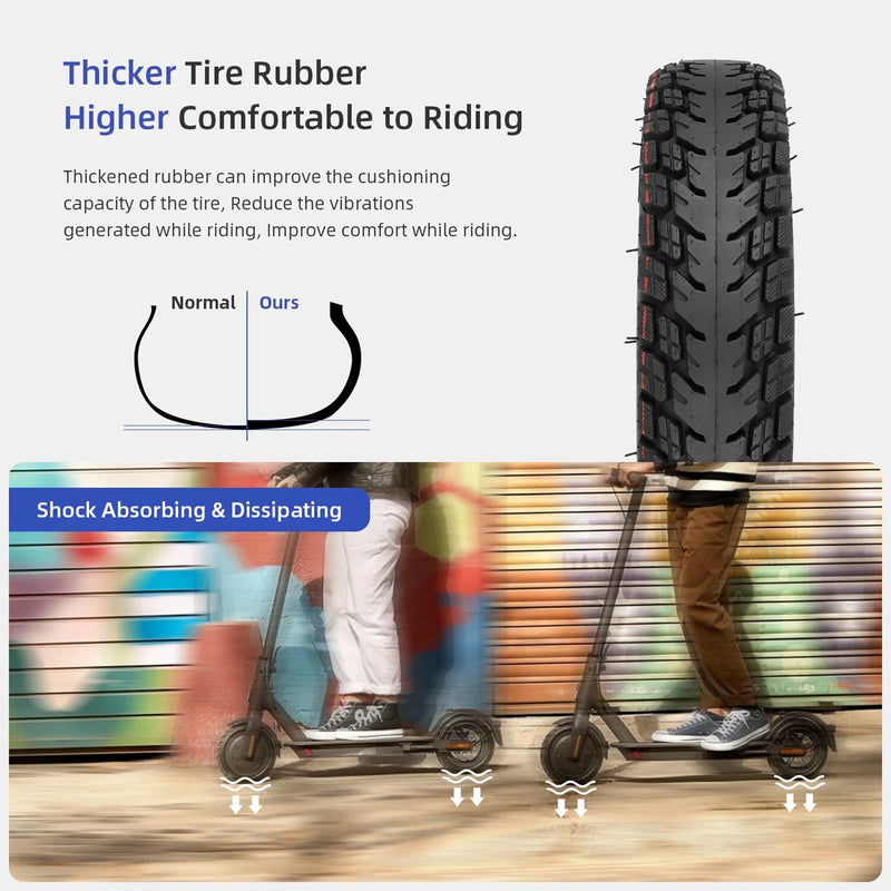 Ulip 9Inch 9.5x2-6.1 Off Road Tire With 9.5x2 Inner Tube for Xiaomi M365 1S Pro 2 Mi3 E-Scooter 9 1/2x2 Anti-slip Thickened Tire