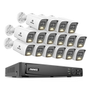 ANNKE 8CH 4K Ultra HD POE Network Video Security System 8MP H.265+ IP Camera Support Two Way Audio human & Vehicle Detection 4MM