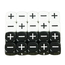 Fate Dice Opaque Black  White 10PCS 16mm for Board Game Accessories