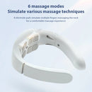 Neck Massage Machine 15 Gears 6 Modes Cervical Therapy Massage Stimulator 8-Head USB Charging Vibration Pulse for Home Office