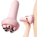 Roller Massage Handheld Steel Ball Massager with 360 Degree Rotating Rolling Massage Stick for Thigh Shoulder and Back Massage