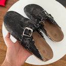 2024 Spring New Classic Women's Closed Toe Cork Sandals Slippers Ladies Leopard Cork Slippers Camo Mule Clogs Shoes Flats