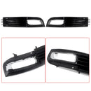 For Audi A8 D3 2008-2010 Gloss Black Front Bumper Grille Fog Light Grilel Cover