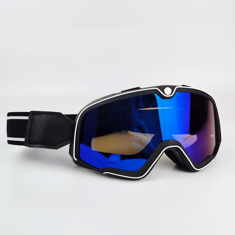 Retro Motorcycle Goggles Ski Glasses Motocross Sunglasses Wide Vision MTB ATV Goggles Cafe Racer Chopper Cycling Racing