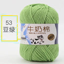 2Pcs Milk Cotton Knitting Yarn Soft Warm Yarn for Hand Knitting Worsted Crochet Threads Wool Line for Handmade