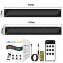 2PCS Devil Eyes APP Bluetooth Car advertising Screen LED Devil Eyes Light LED Flexible Display Full Color Smart Car Soft Screen