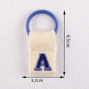 1Pc Aesthetic Initial Embroidery Alphabet Keychains Fabric DIY 26 Letters Unique Keyring Charms For Pouch Bags Accessories Gift