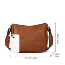 Moon Bag PU Leather Shoulder Bags Women Leisure Purses Fashion Crossbody Messenger Bag For Shopping School Large Capacity Summer