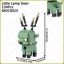 MOC Animal Brick Cat Shark Easter Bunny Deer Rabbit Compatible Building Blocks Set Assembly Toys For Children Adult Friends Gift