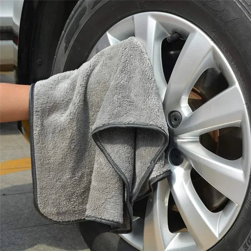 1PCS Car Cleaning Thickened Towel Washing Cloth Quick Drying Towel Does Not Harm Car Cleaning Accessories High Water Absorption