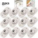 4/8pcs Type Universal Pulley Self Adhesive Sticker Paste Type Universal Pulley Mini Casters Wheels Storage Box Bottom Rollers
