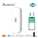 Tuya WiFi Intelligenter Temperatur- und Feuchtigkeitssensor SmartLife APP Fernüberwachung Smart Home Thermometer Funktioniert mit Alexa Google Home