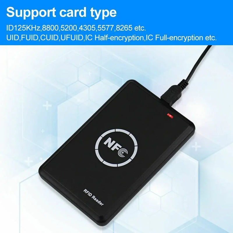 RFID Duplicator 125KHz 13.56MHZ Copier Cloner Key Fob NFC Smart Card 5577 Reader Writer Encrypted Programmer Access Tag