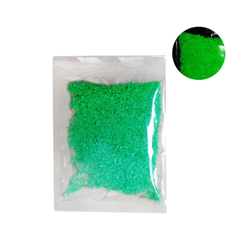 Colorful Noctilucent Sand Super Bright Night Light Sand Glow In Dark Sandblasting multiple Usages Glowing Crystal Party Ornament