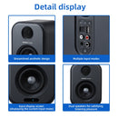 AIYIMA S400 Audio 80W Bookshelf Active Speakers Dual-Mode 3 Inch Bluetooth USB DAC for  HiFi Home Subwoofer Music System TV PC