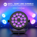 The Chroma Array | U'King 4-Piece 18x8W RGBW DMX512 LED Stage Par System