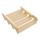 Livingandhome 4 Tier Pine Wood Desktop Display Stand, 39cm W x 32cm D x 40cm H