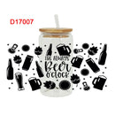 3D UV DTF Transfers Stickers 16oz Cup Wraps Dad Father's Day Printed For DIY Glass Ceramic Metal Leather Etc. D16893