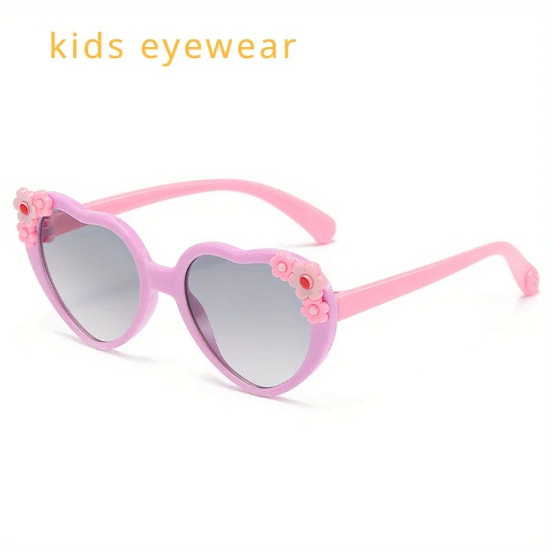 Children's Sunglasses  Fashionable Cartoon Decorative Glasses Cute Boys and Girls Eye Care Baby Eyewear Toys Kids