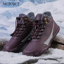 Winter Snow Boots Lightweight Barefoot Hiking Shoes Waterproof High-Top Booties Warm Lined Booties for Hiking Climbing
