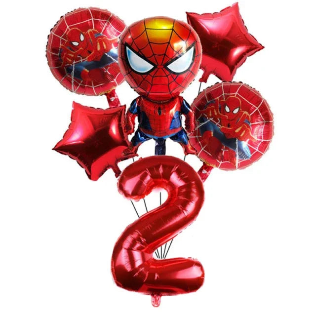 Spiderman Party Supplies Include Paper Cups Plates Balloons Tablecloth Cake Toppers for Kids Birthday Party Decor Baby Shower