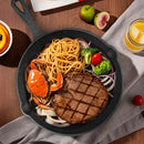 4pcs/1pc Cast Iron Frying Pan/Iron Pot Non-Stick Omelette Pan Home Steak Skillet Gas Stove Induction Saucepan with Double Drip-Spouts