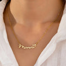 Mother's Day Mama Letter Pendant Necklace for Women Stainless Steel Jewelry Gift