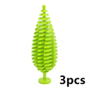 City House Accessories MOC Bricks 3471 2435 6064 Plant Tree Pine Prickly Bush 2x2x4 Green Grass Building Bricks Creative Toys