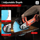Electric Groove Milling 3000W Circular Saw Wall Groove Milling Punching Machine+Saw Blade 350mm Carpenter Machines Concrete Tool
