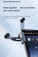 Aluminum Alloy Car Phone Holder Bracket Adjustable Multi-Angle Clasp Style Accessory for Arc Screen Mobile Phone Universal Mount