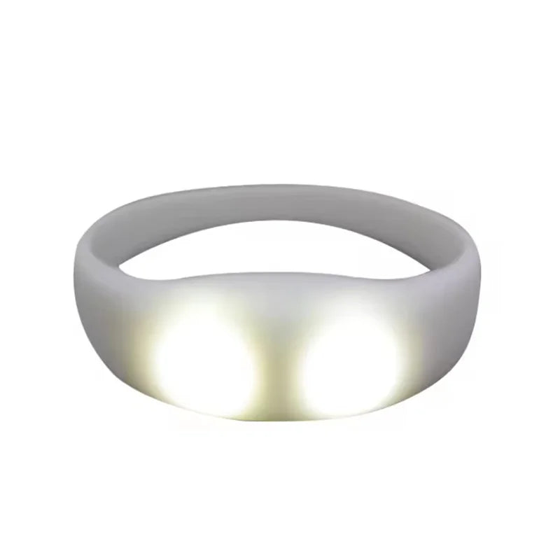 10pc Led Flashing Bracelet Light Up Bangle Wristband Voice Control Music Activated Sound LED Bracelet Glow in The Dark Party