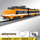 Technical City Train High-tech RailwayPower  Track Building Blocks Subway Vehicle Assemble Bricks Toys Gifts For Childrens Adult