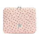 Floral Laptop Sleeve Quilted Laptop Carrying Case Protective Cute Computer Sleeve for 11-15 Inch Laptop Tablet
