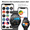Für Huawei Xiaomi GT3 Pro Smartwatch Herren AMOLED 390*390 HD-Bildschirm Herzfrequenz Bluetooth-Anruf IP68 Wasserdicht Smartwatch 2024 Neu