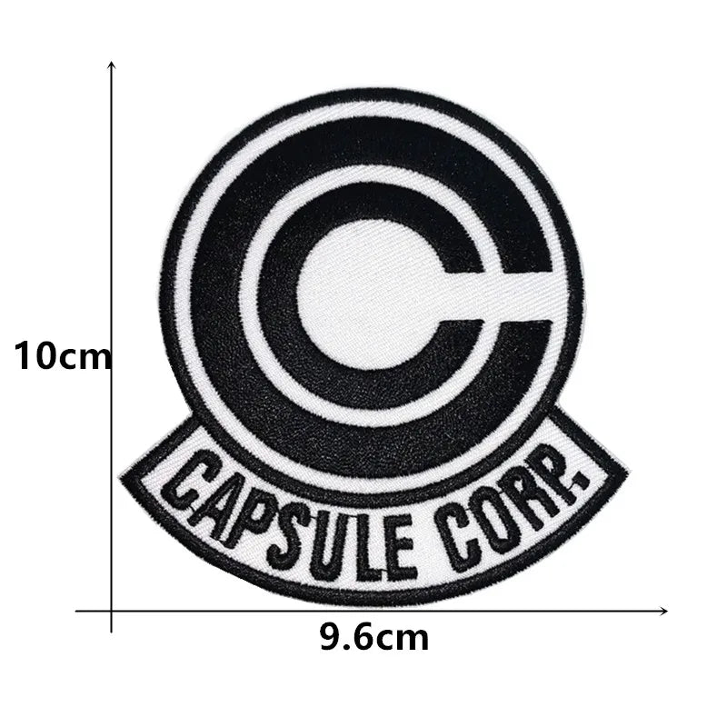 CAPSULE CORP Patches high quality Embroidered Military Tactics Badge Hook Loop Armband 3D Stick on Jacket Backpack