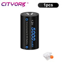 CITYORK 1.2V C Size Battery Ni-MH LR14 Rechargeable Batteriy For Gas Cooker Car Toy Flashlight Radio Low Self Discharge C Bateri