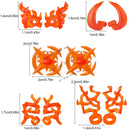 5PCS Cartoon Special Effects Pieces Arm Fist Wind Lightning Leg Flames Weapons Accessories Assemble Scene Bricks Kids for Toys