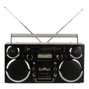 GPO Brooklyn Retro Boombox | Cassette Player, CD Player, Bluetooth Speaker, FM Radio, Portable Stereo System