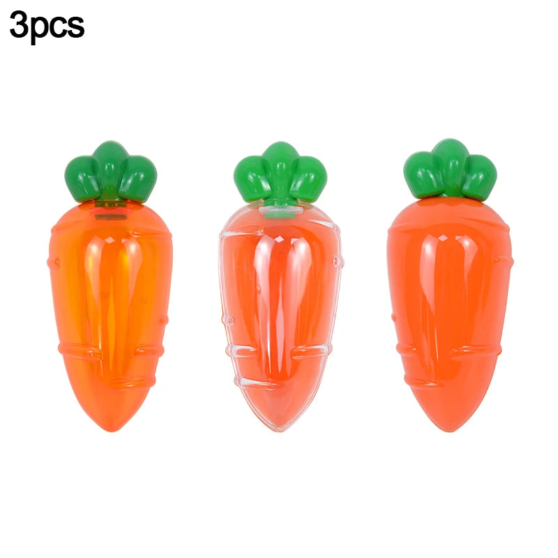 3/6Pcs Easter Plastic Carrot Candy Box Creative Clear Gift Boxes Easter Party Decorations for Home Kids Birthday Favors Supplies