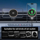 Magnetic Wireless Charger Car qi2 Cooling Air Outlet 360 Rotation Holder For Magsafe iPhone 16 15 14 13 12 Pro Max Fast Charging