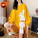 Star Clothes Kawaii Cute Sweatshirt Streetwear Anime Women Pulovers Bunny Women's Long Sleeve Top Designer Crewneck Graphic Pink