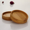6 Pcs Double Wall Cups Design Shot Teacups With Bamboo Saucers Set Anti-hot Tasse Cafe Coffee Oolong Pu'er Scented Tea Cup 80ml