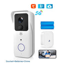 5G 2.4G WLAN Video Türklingel 1080P Tuya Smart Outdoor Funk-Gegensprechanlage Wasserdichte Wireless Kamera mit AC/DC-Stromversorgung