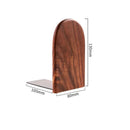 1pc Walnut Wood Bookends L-shaped Desk Organizer Desktop Book Holder School Stationery Office Accessories Nature Wood Book Stand