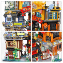 4184PCS Creative Hong Kong City Building Blocks Chinese Style Street View Architecture Assemble Bricks Toys Gift For Adult Kids