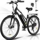 COLORWAY 28" Electric Bike, EBike with 36V 15Ah Removable Battery, 7-Speed, City Bike with 250W motor, range up to 45-100km