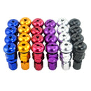 TQQTQQ 4Pcs/Set Car Truck Motorcycle Valve Short Stems Metal Bolt Tire Valve Stem Kit with Dust Cap Car Accessories